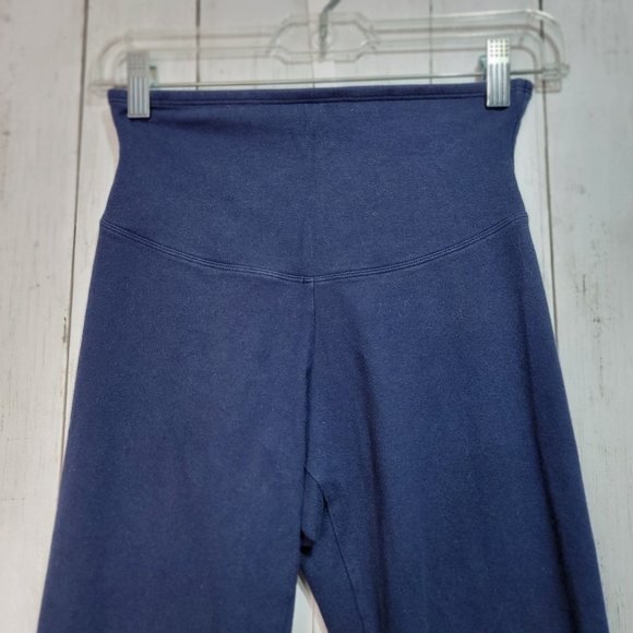 Yummie Womens Navy Blue High-Rise Leggings Rachel Compact Full Length Size Small - Picture 3 of 6